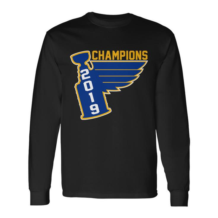St Louis Hockey 2019 Champions Tshirt Long Sleeve T-Shirt