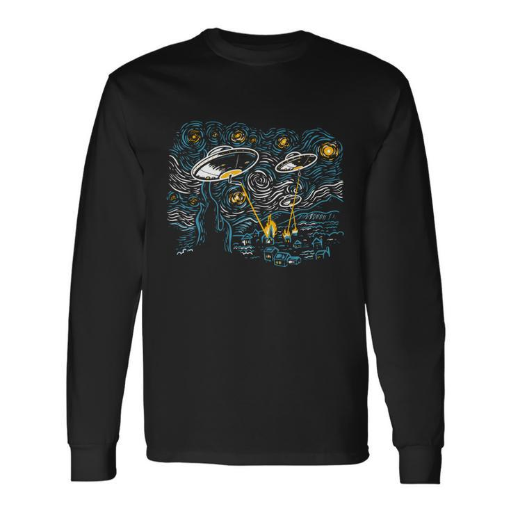 Starry Invasion Tshirt Long Sleeve T-Shirt Gifts ideas
