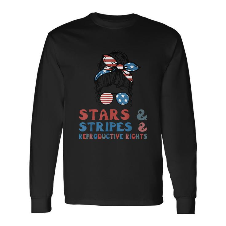 Stars Stripes Reproductive Rights American Flag V2 Long Sleeve T-Shirt