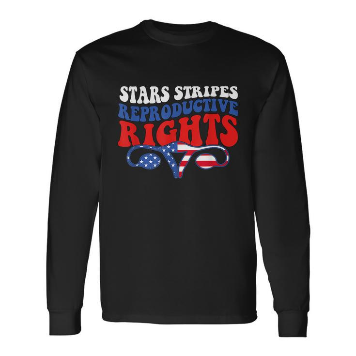 Stars Stripes Reproductive Rights American Flag V3 Long Sleeve T-Shirt Gifts ideas