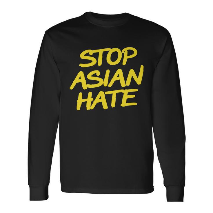 Stop Asian Hate Support Long Sleeve T-Shirt