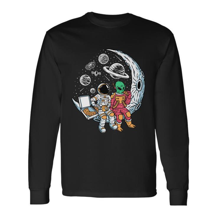 Stronauts And Aliens Chill Tshirt Long Sleeve T-Shirt