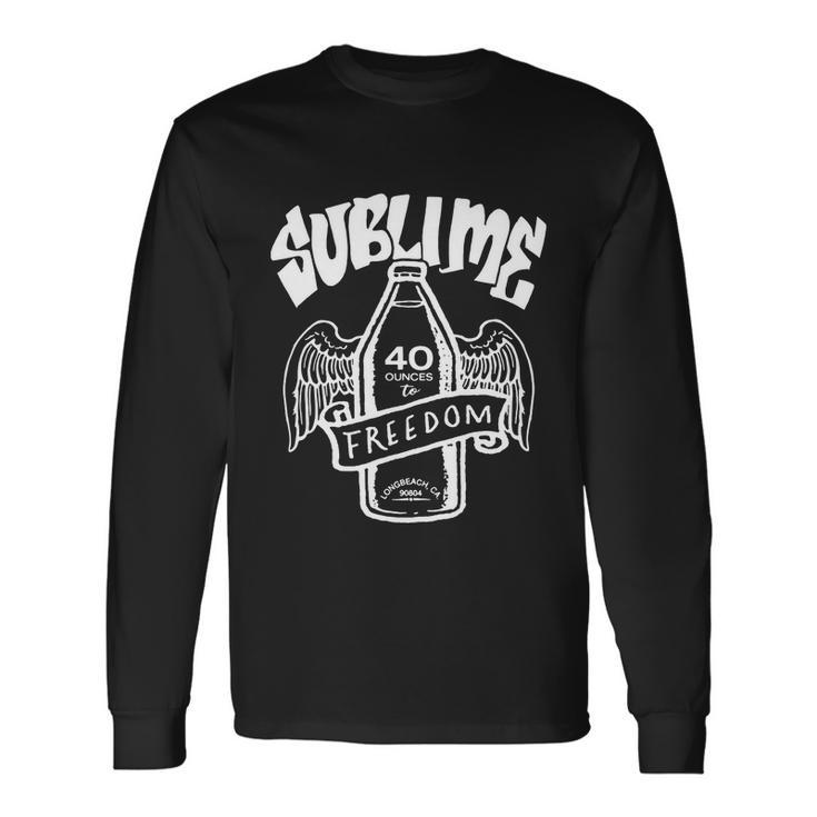 Sublime Shirt 40 Oz To Freedom Tee Shirt Graphic Long Sleeve T-Shirt