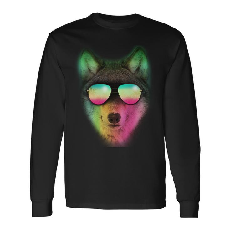 Summer Wolf Long Sleeve T-Shirt