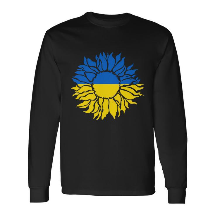 Sunflower Of Peace Ukraine Ukraine Strong Vyshyvanka Long Tshirt Long Sleeve T-Shirt
