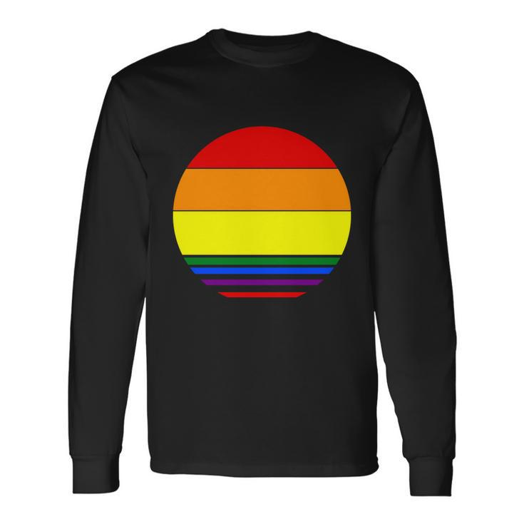 Sunset Lgbt Gay Pride Lesbian Bisexual Ally Quote V3 Long Sleeve T-Shirt