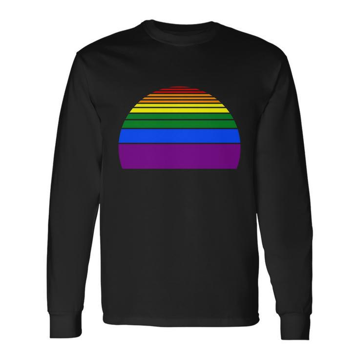 Sunset Lgbt Gay Pride Lesbian Bisexual Ally Quote V4 Long Sleeve T-Shirt Gifts ideas