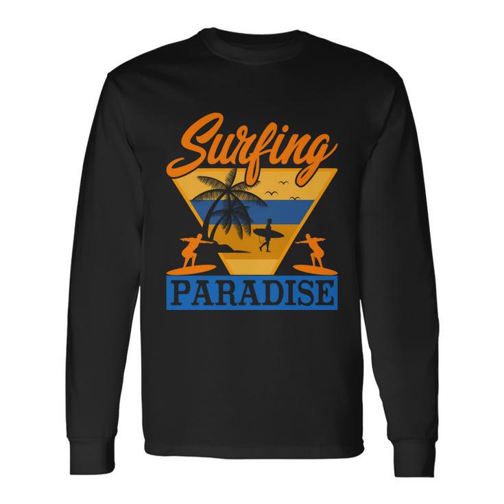 Surfing Paradise Summer Surf Long Sleeve T-Shirt