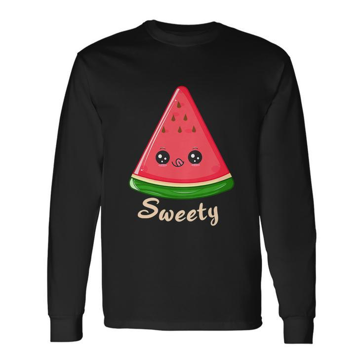 Sweety Watermelon Slice Melon Summer Long Sleeve T-Shirt Gifts ideas