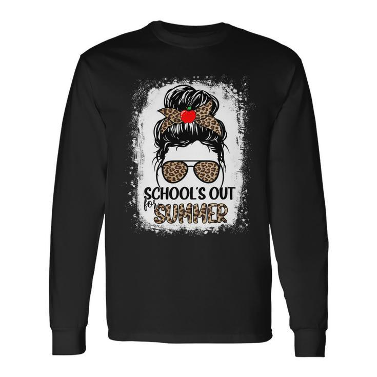 Teacher End Of Year Shirt Schools Out For Summer Last Day Long Sleeve T-Shirt