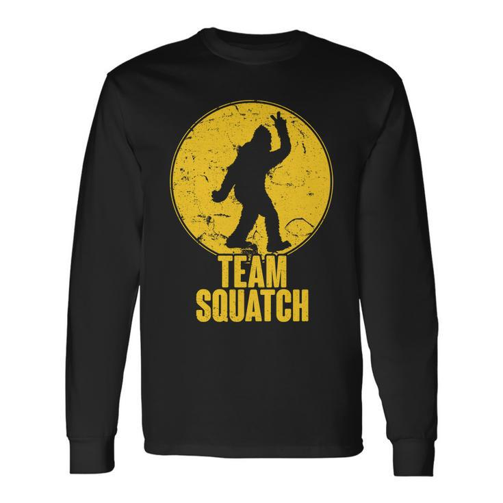 Team Squatch Bigfoot Sasquatch Long Sleeve T-Shirt