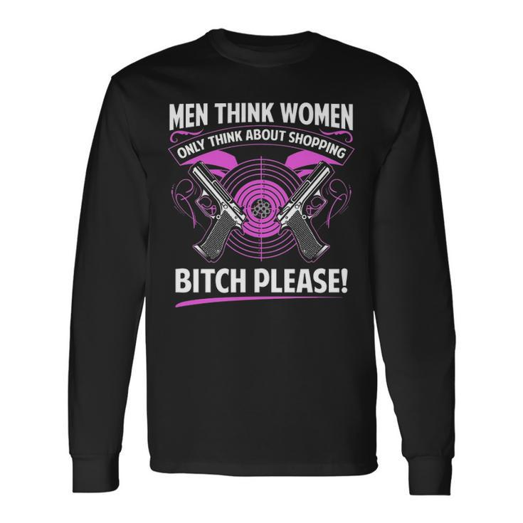 Only Think About Shopping Long Sleeve T-Shirt