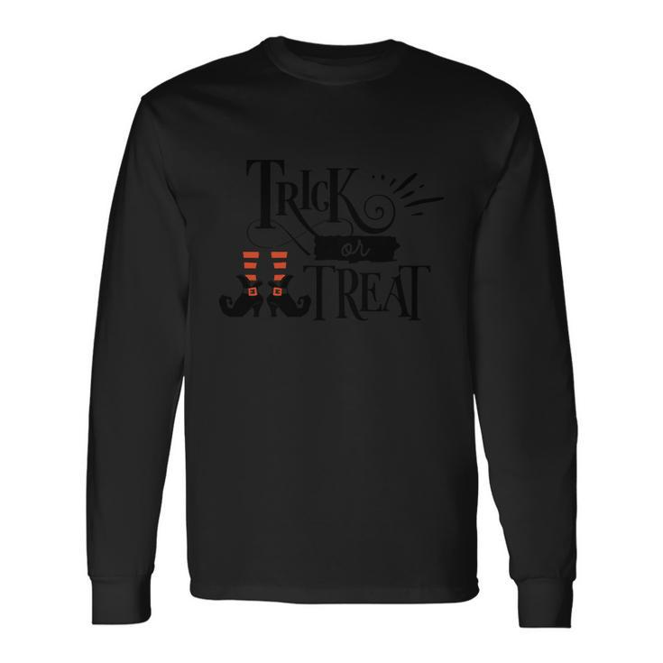 Trick Or Treat Halloween Quote Long Sleeve T-Shirt Gifts ideas
