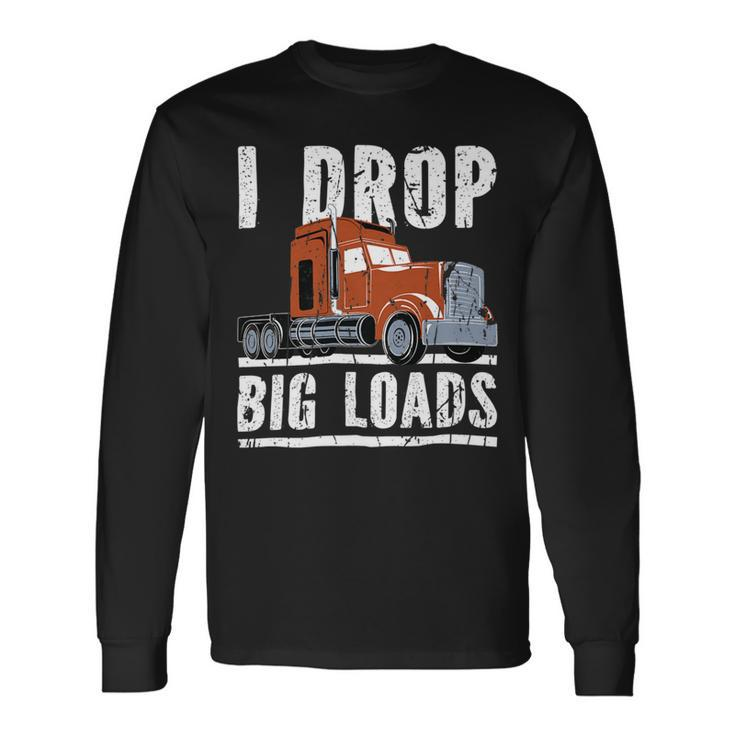 Trucker Trucker Accessories For Truck Driver Diesel Lover Trucker_ V2 Long Sleeve T-Shirt