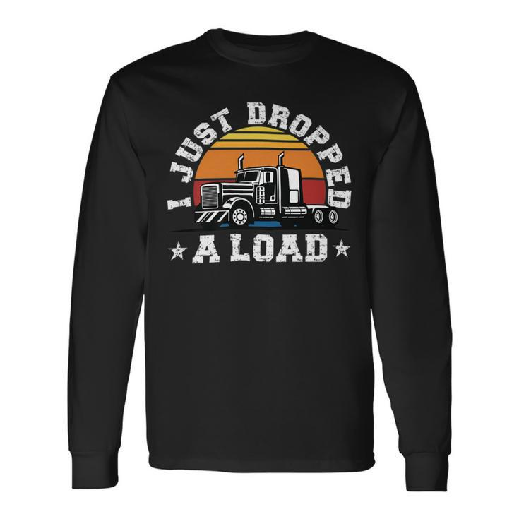 Trucker Trucker Accessories For Truck Driver Diesel Lover Trucker_ V8 Long Sleeve T-Shirt