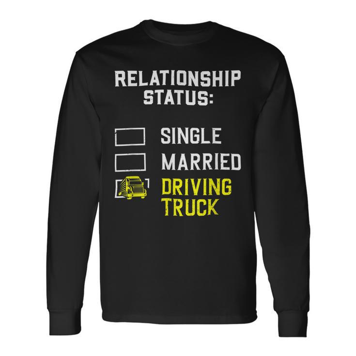 Trucker Trucker Accessories For Truck Driver Motor Lover Trucker_ V14 Long Sleeve T-Shirt