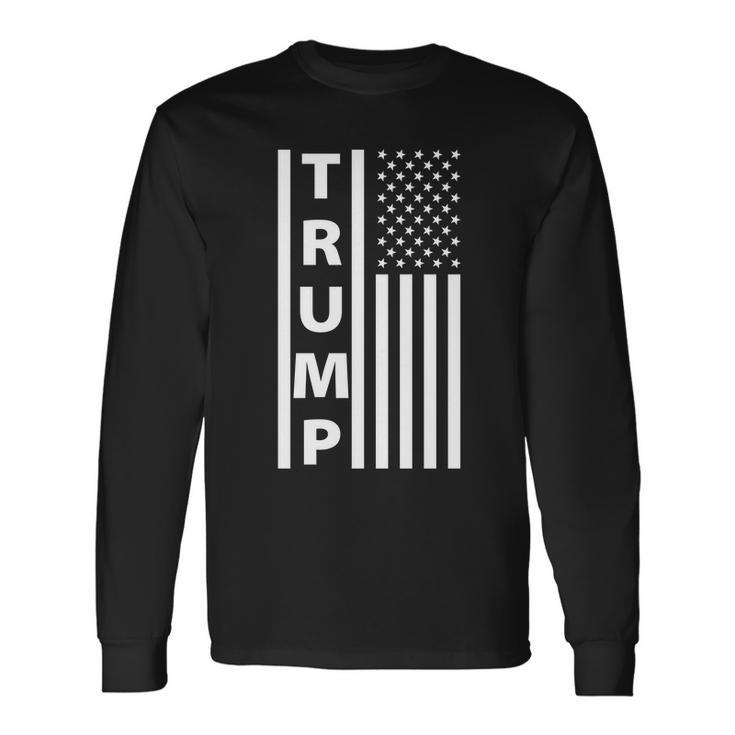 Trump Flag Long Sleeve T-Shirt