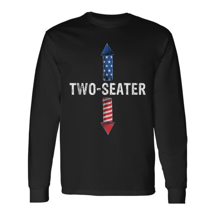 Two Seater 4Th Of July Day Vintage Long Sleeve T-Shirt