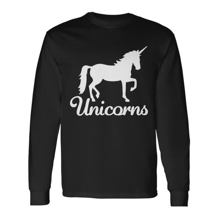 Unicorn Logo V2 Long Sleeve T-Shirt