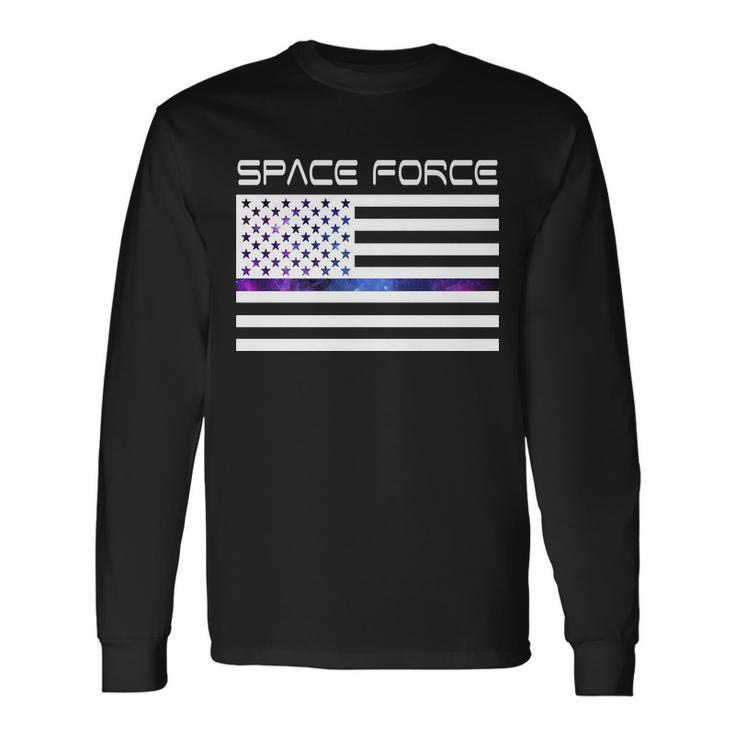 Us Space Force Flag Long Sleeve T-Shirt