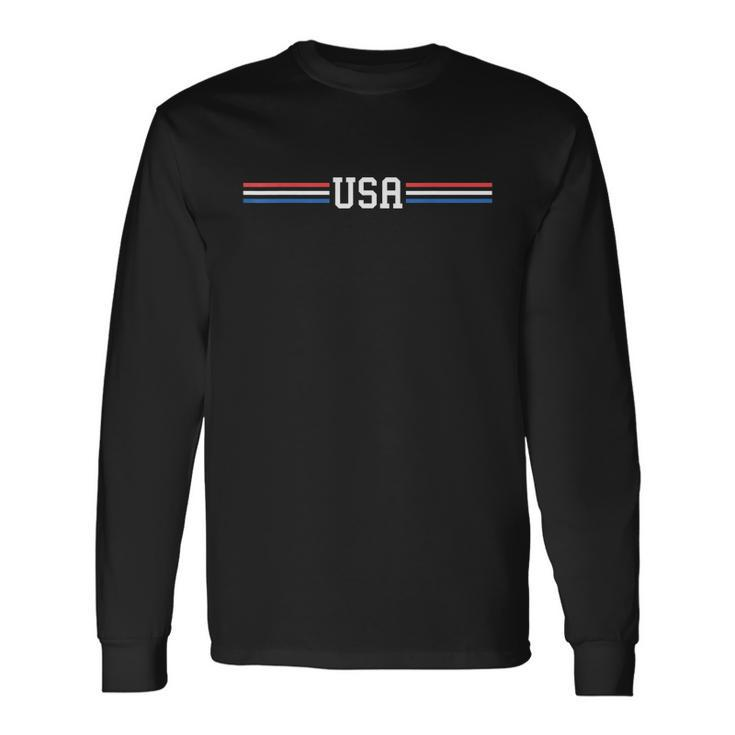 Usa Shirt Women Men Cute Patriotic American 4Th Of July Long Sleeve T-Shirt