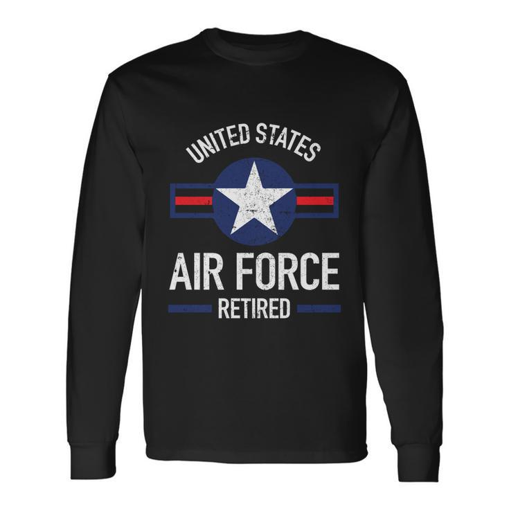 Usaf Retired Air Force Military Retirement Hoodie Long Sleeve T-Shirt