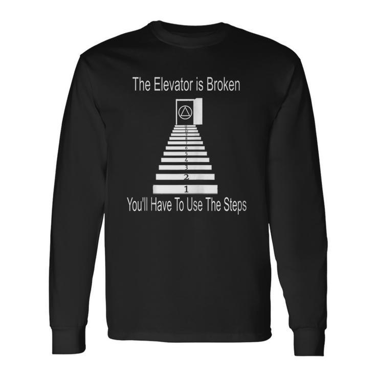 Use The Steps Aa Na Anonymous 12 Step Recovery Zip Men Women Long Sleeve T-Shirt T-shirt Graphic Print