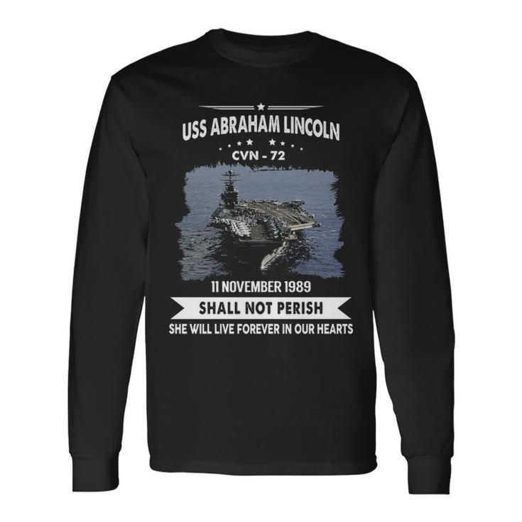 Uss Abraham Lincoln Cvn V2 Long Sleeve T-Shirt Gifts ideas
