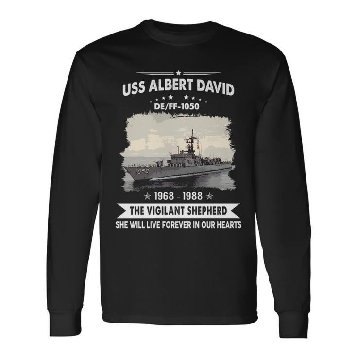 Uss Albert David Ff 1050 De Long Sleeve T-Shirt