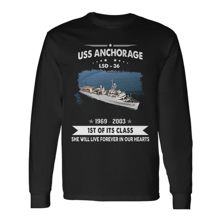 Uss Anchorage Lsd V2 Long Sleeve T-Shirt
