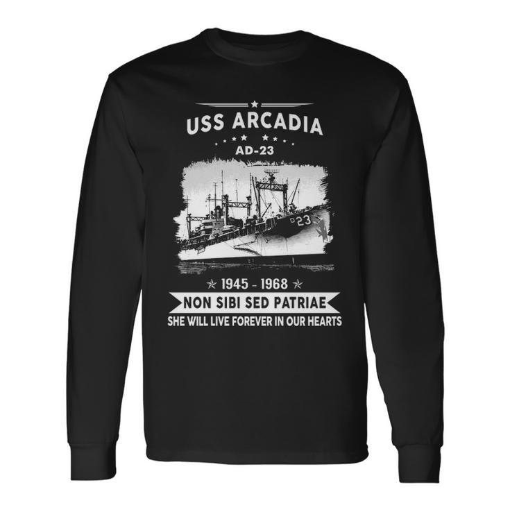 Uss Arcadia Ad Long Sleeve T-Shirt Gifts ideas