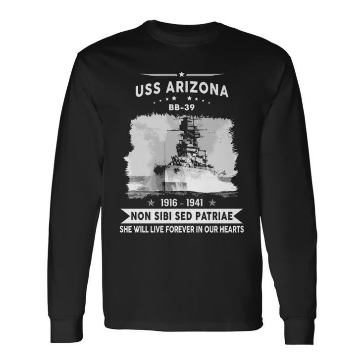 Uss Arizona Bb Long Sleeve T-Shirt