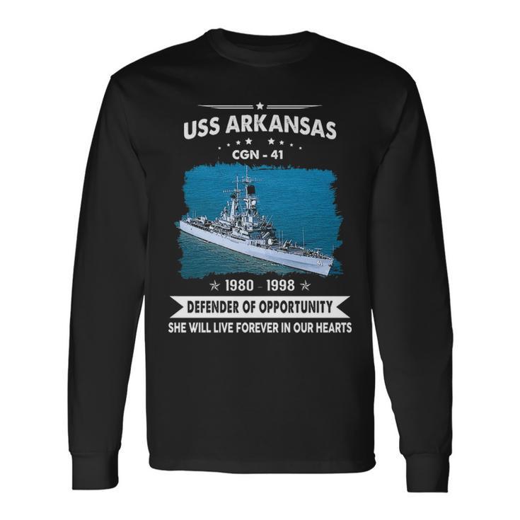 Uss Arkansas Cgn Long Sleeve T-Shirt