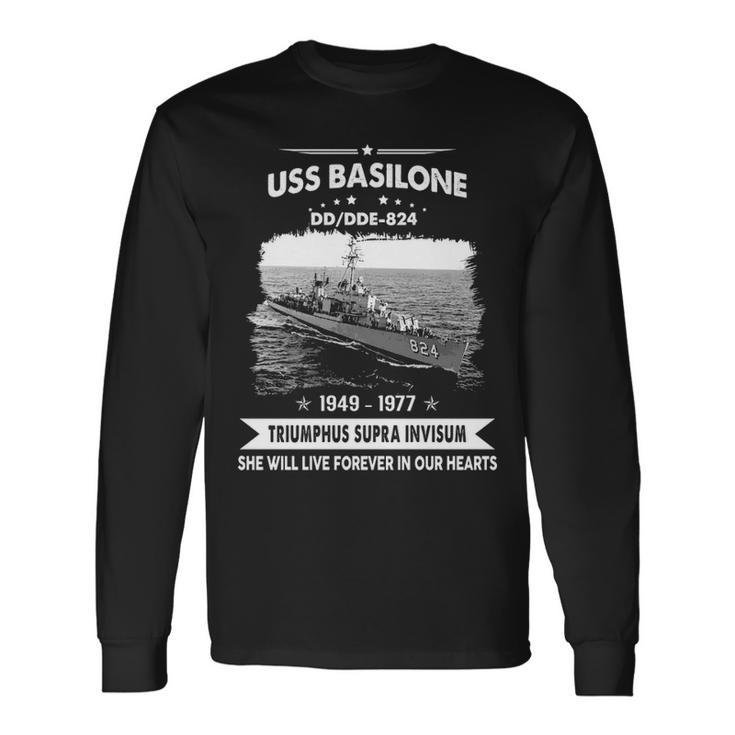 Uss Basilone Dd 824 Dde Long Sleeve T-Shirt