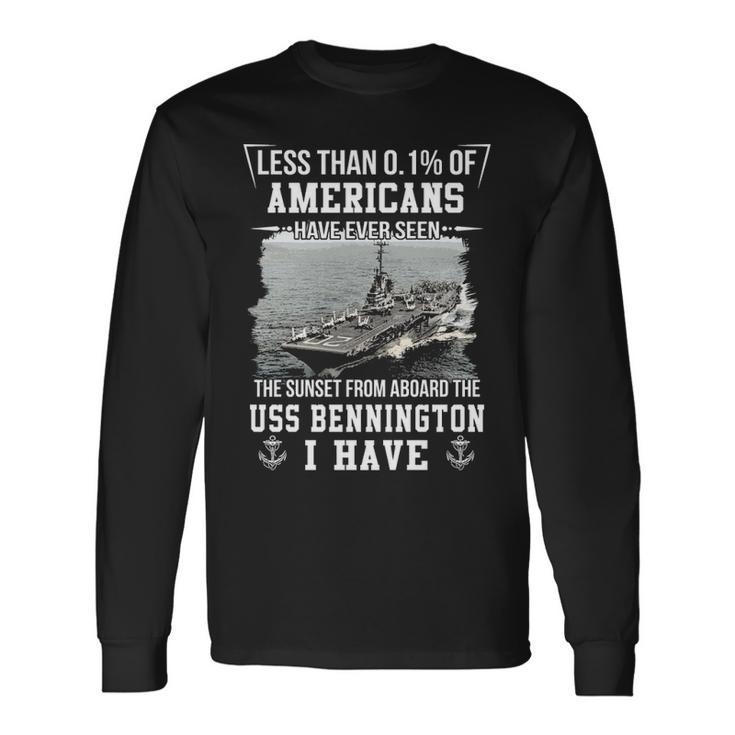 Uss Bennington Cv 20 Sunset Long Sleeve T-Shirt