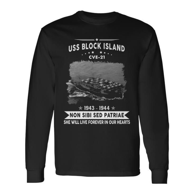 Uss Block Island Cve Long Sleeve T-Shirt