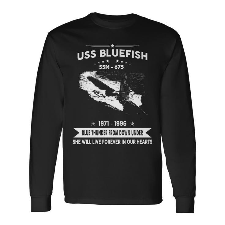 Uss Bluefish Ssn Long Sleeve T-Shirt