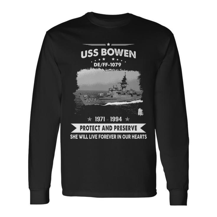 Uss Bowen Ff 1079 De Long Sleeve T-Shirt