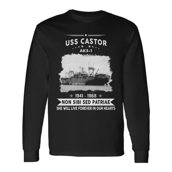 Uss Castor Aks Long Sleeve T-Shirt
