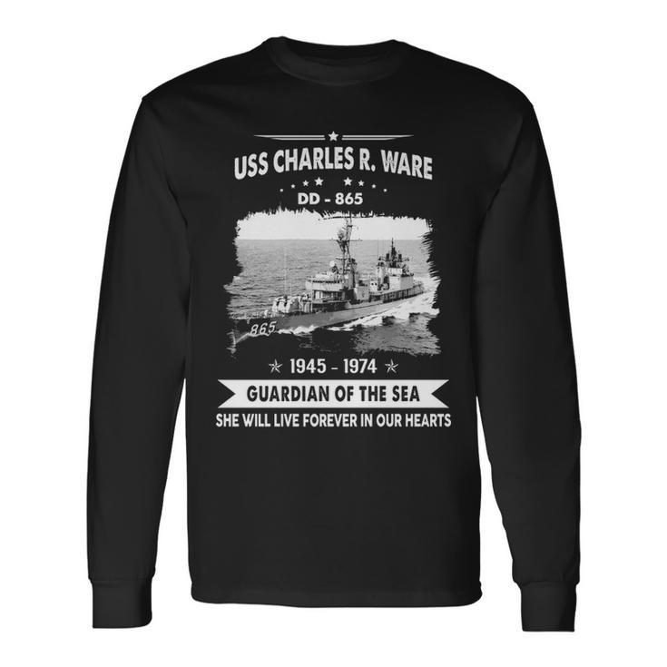 Uss Charles R Ware Dd V2 Long Sleeve T-Shirt