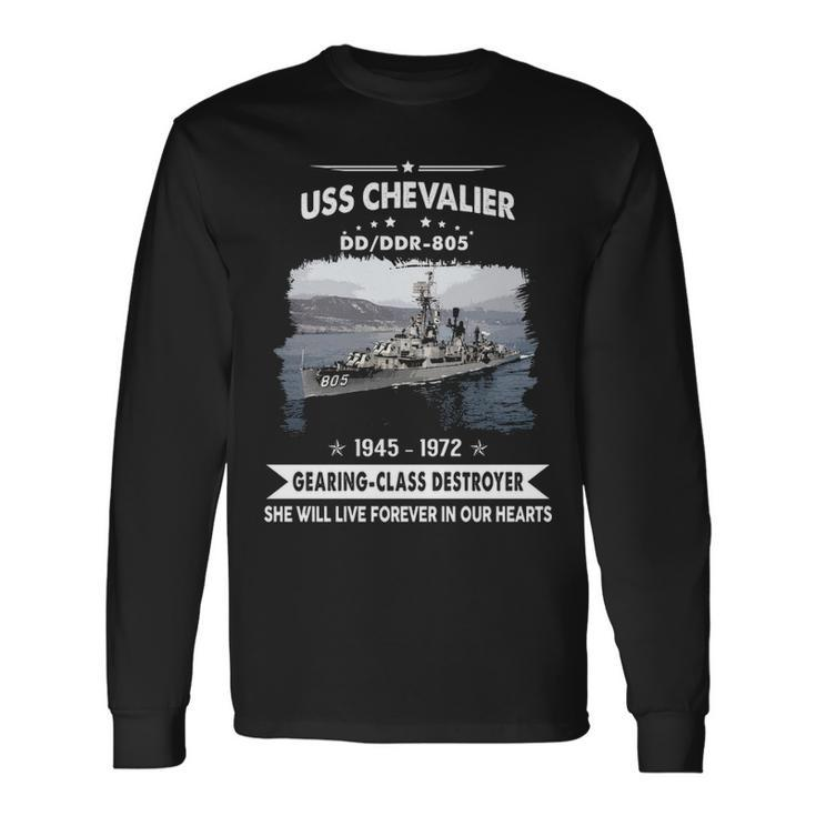 Uss Chevalier Dd 805 Dd Long Sleeve T-Shirt