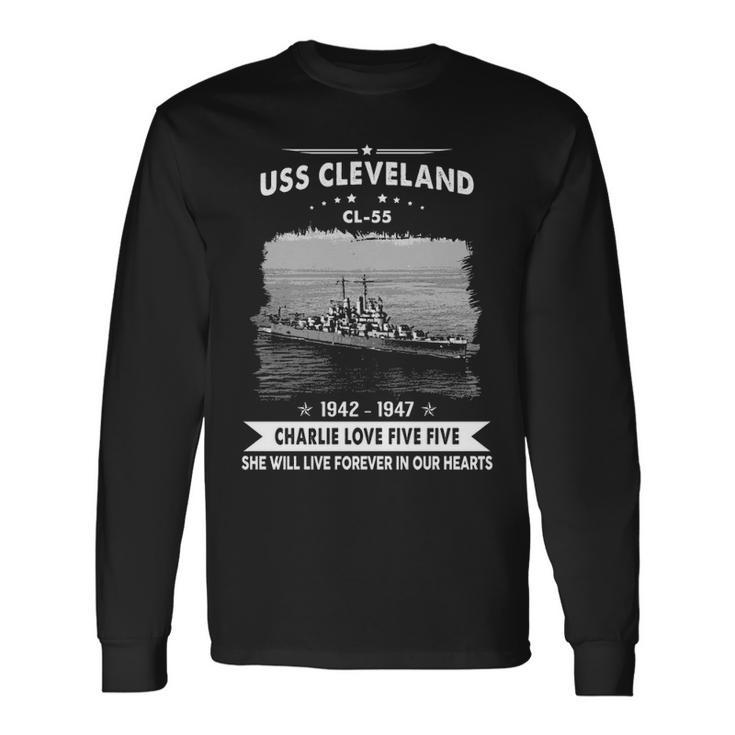 Uss Cleveland Cl Long Sleeve T-Shirt