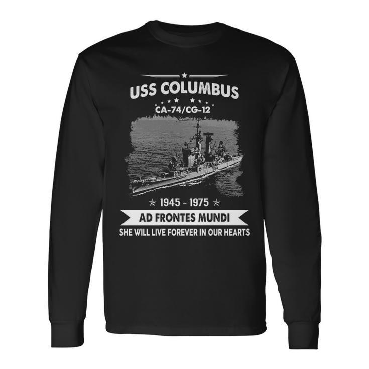 Uss Columbus Ca 74 Cg Long Sleeve T-Shirt