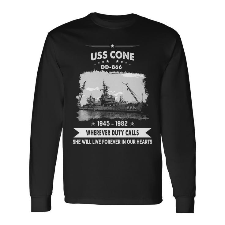 Uss Cone Dd Long Sleeve T-Shirt