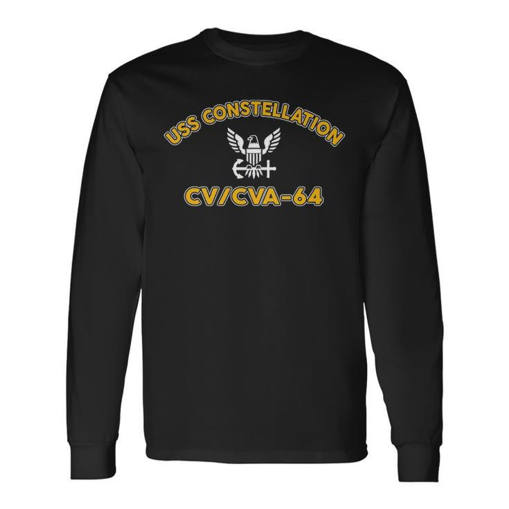 Uss Constellation Cv 64 Cva V2 Long Sleeve T-Shirt