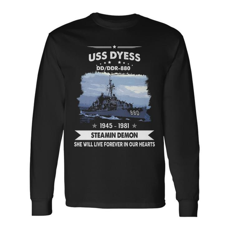 Uss Dyess Dd880 Dd Long Sleeve T-Shirt