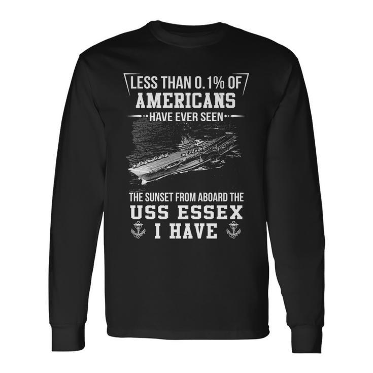 Uss Essex Cv 9 Sunset Long Sleeve T-Shirt Gifts ideas