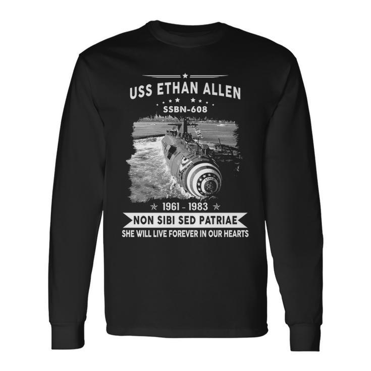 Uss Ethan Allen Ssbn Long Sleeve T-Shirt