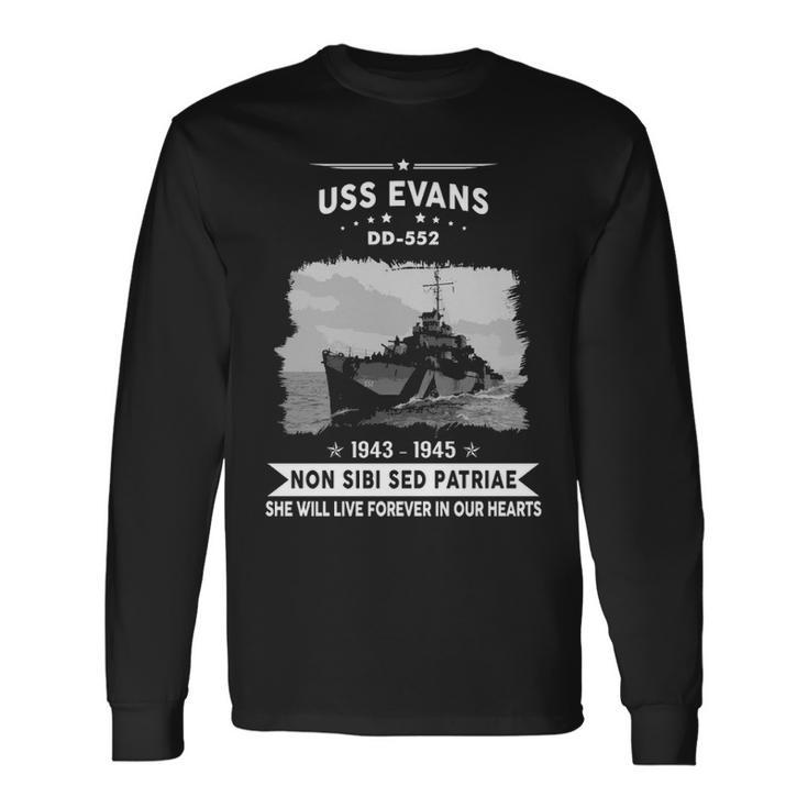 Uss Evans Dd Long Sleeve T-Shirt