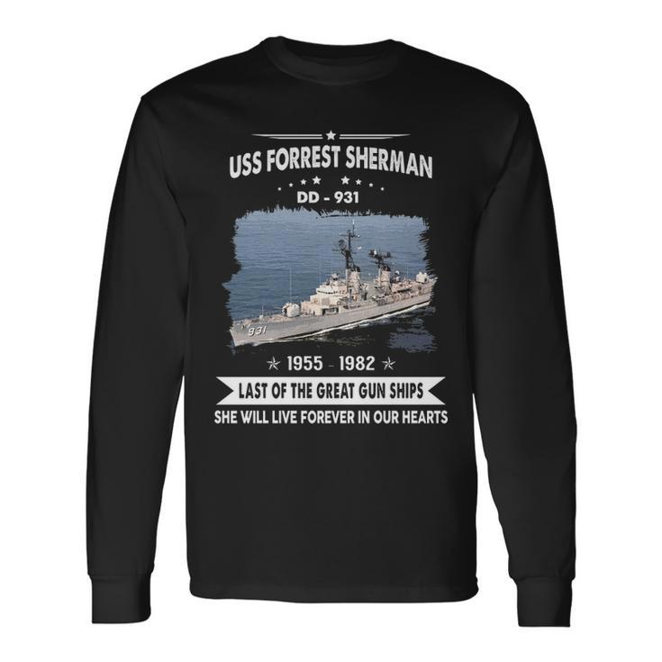 Uss Forrest Sherman Dd Long Sleeve T-Shirt